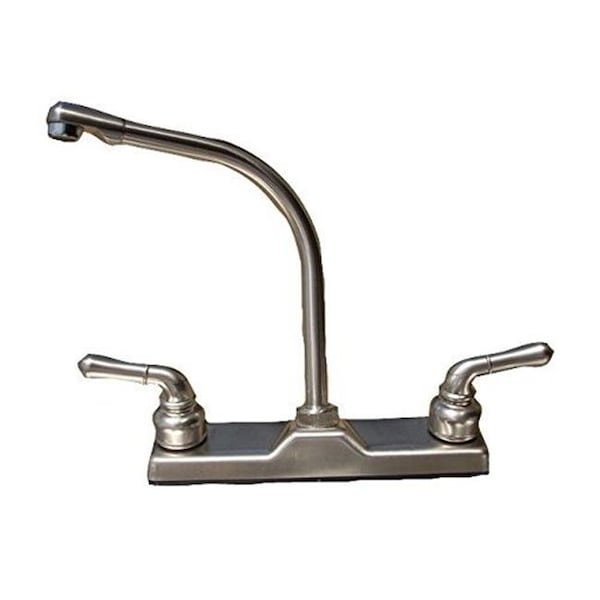 Lasalle Bristol Lasalle Bristol LSB20380R340NABX Utopia 8 in. Brush Nickel Faucet High Rise Spout Tea Pot Handles LSB20380R340NABX - main
